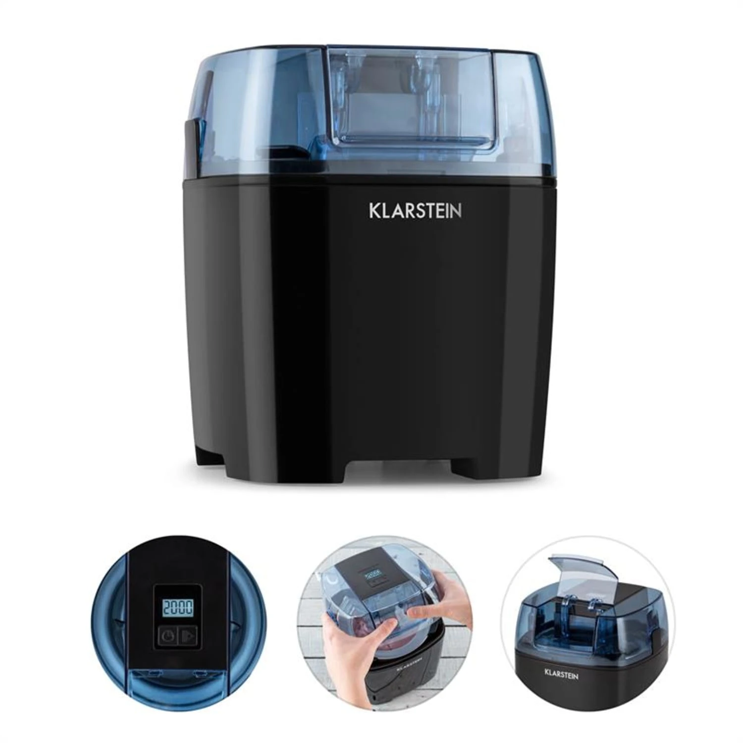 Creamberry Eiscremebereiter Flaschenkühler Frozen Yogurt Maschine 1,5l – Bild 3