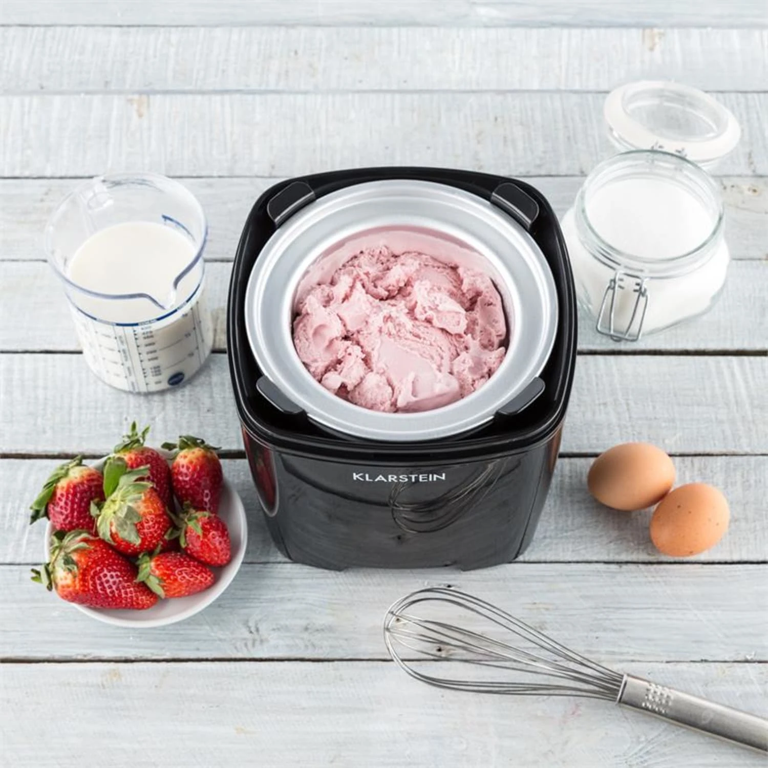 Creamberry Eiscremebereiter Flaschenkühler Frozen Yogurt Maschine 1,5l – Bild 5