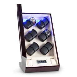 Klingenthal Uhrenbeweger Rechts-Links-Lauf Bis 2200U/d 12 Uhren RGB-LED Touch Abschließbar