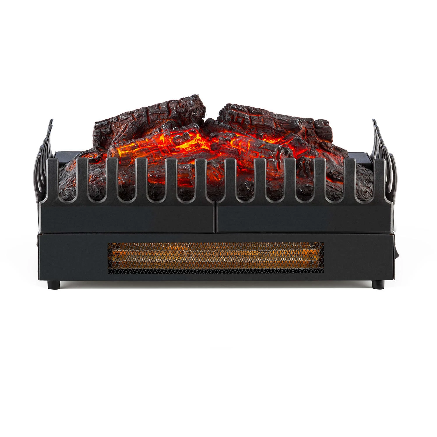 Kamini FX Elektrischer Kamin Kamineinsatz 1000/2000W 2W LED Schwarz – Bild 3