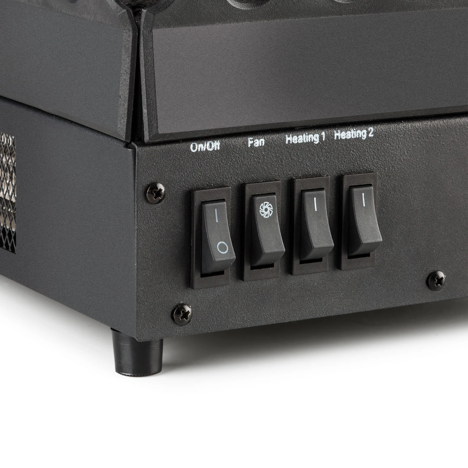 Kamini FX Elektrischer Kamin Kamineinsatz 1000/2000W 2W LED Schwarz – Bild 4