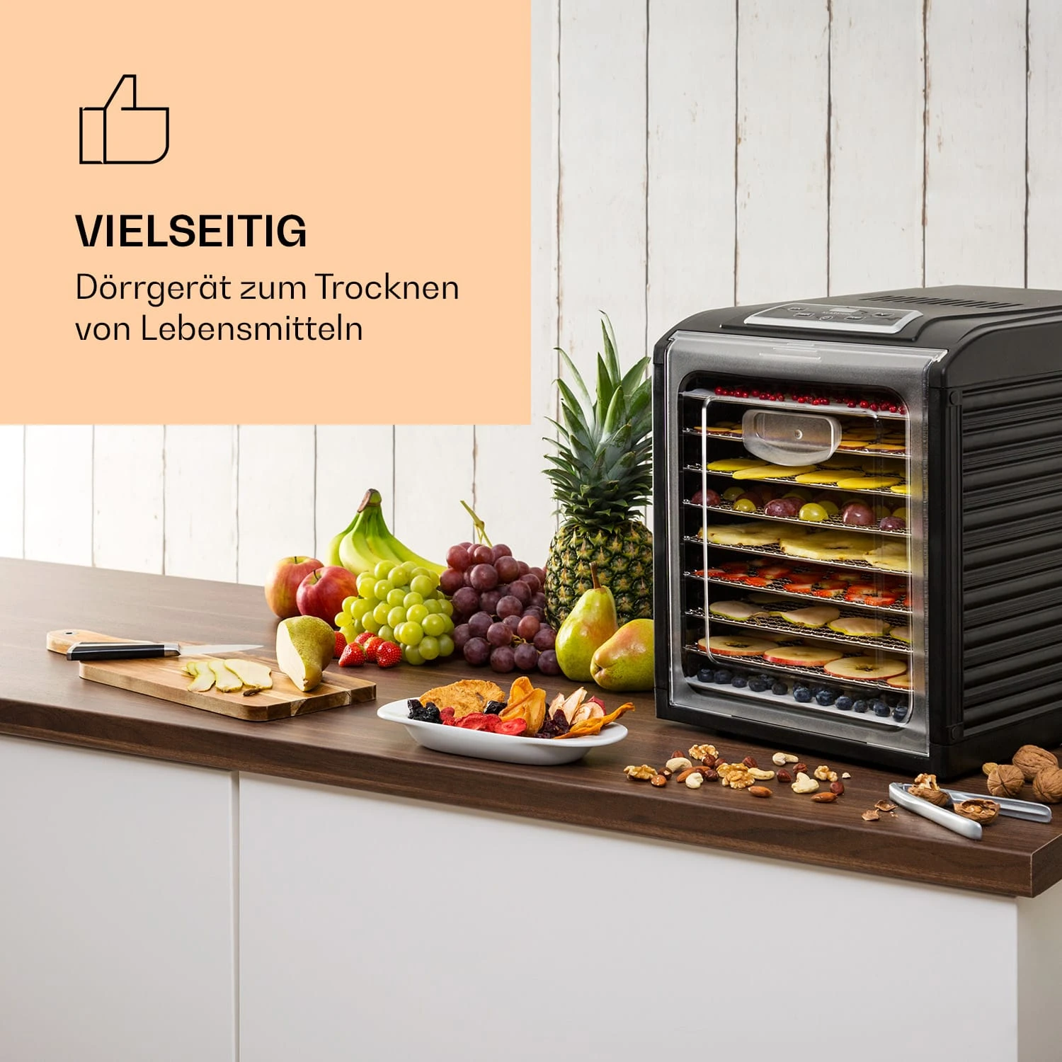 Fruit Jerky Plus 9 Dörrautomat Timer 9 Ablagen 600-700 W 35-70 °C – Bild 2
