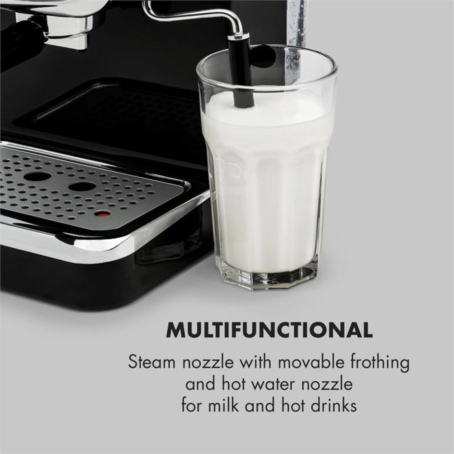 Espressionata Gusto Espressomaschine 1100W 15 Bar Druck Schwarz – Bild 7