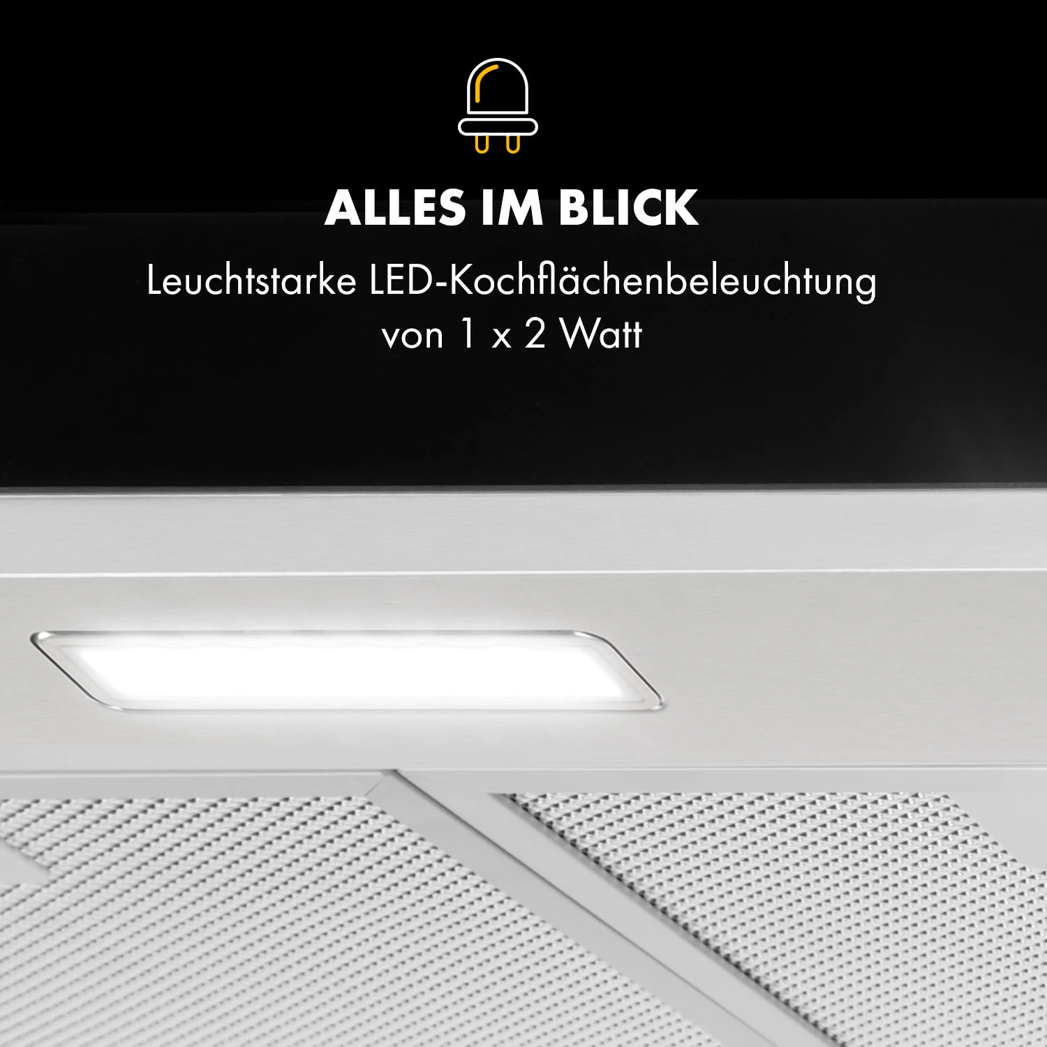 Contempo Neo Unterbau-Dunstabzugshaube 60cm 175m³/h LED Edelstahl – Bild 6