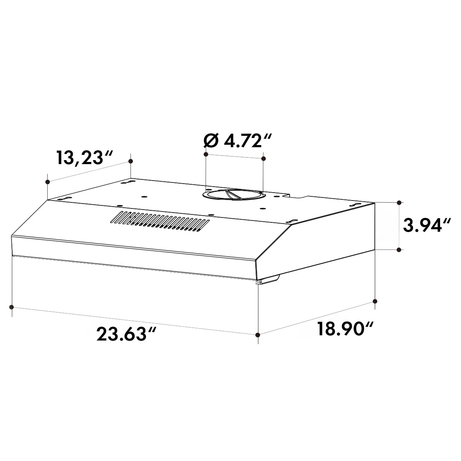 Contempo Neo Unterbau-Dunstabzugshaube 60cm 175m³/h LED Edelstahl – Bild 9