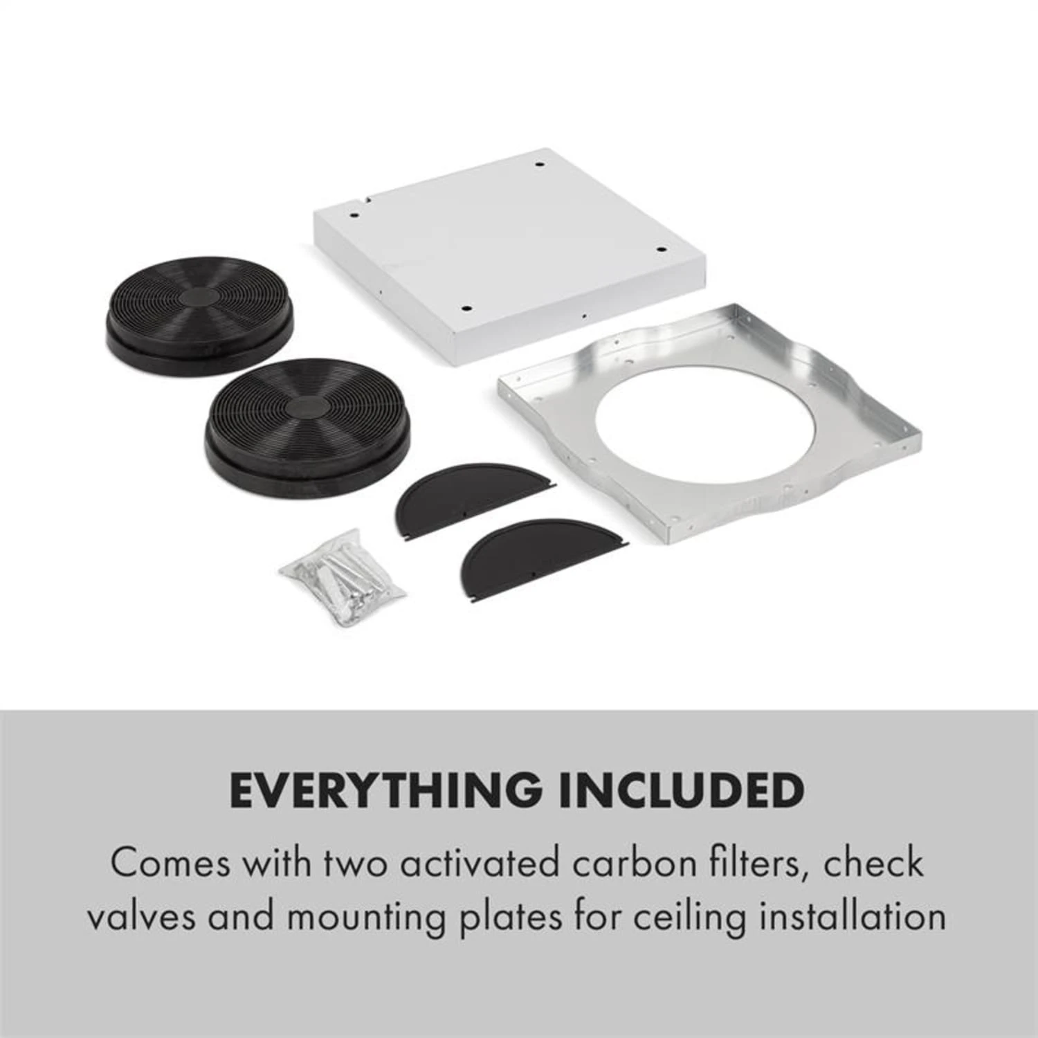 Tron Ambience Inselabzugshaube Ø38cm Umluft 540m³/h LED Schwarz – Bild 10