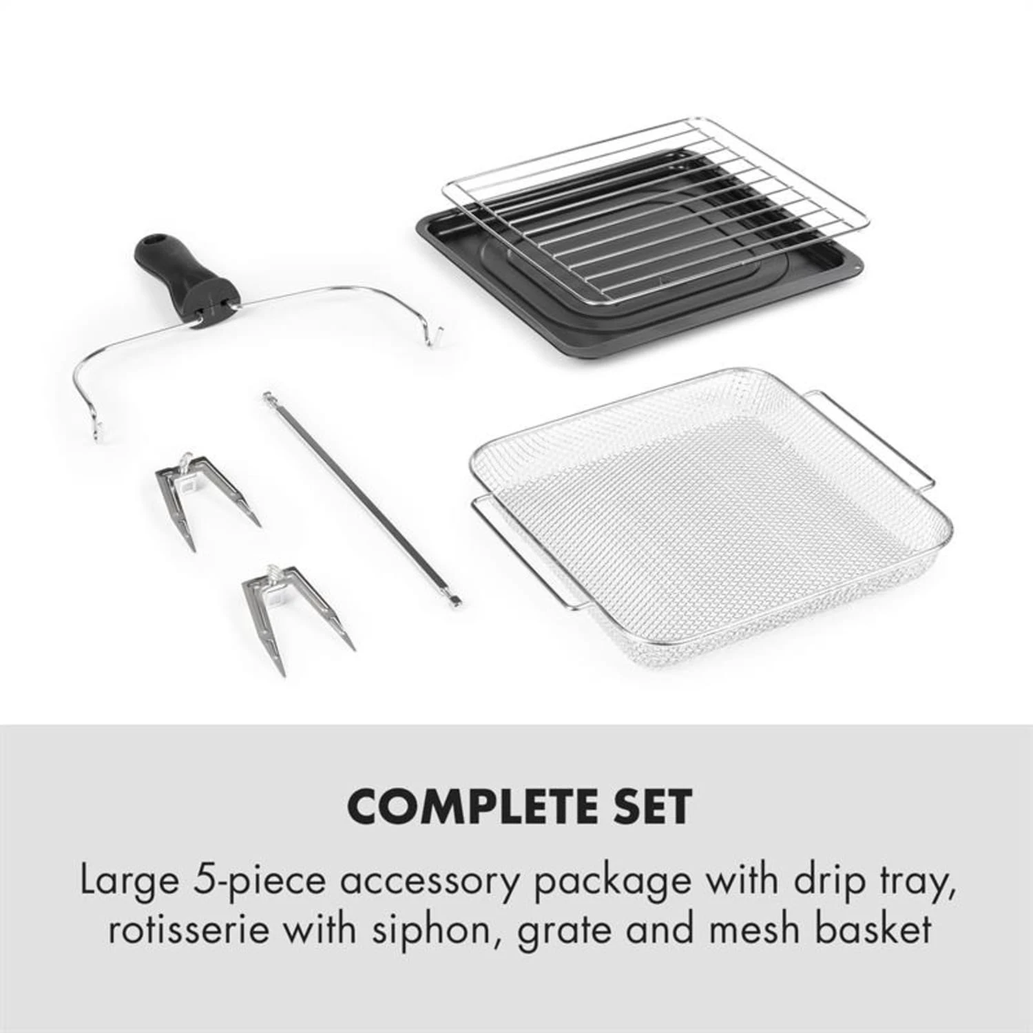 AeroVital Easy Touch Heißluftfritteuse 1700W 14l Timer 16 Programme Schwarz – Bild 7