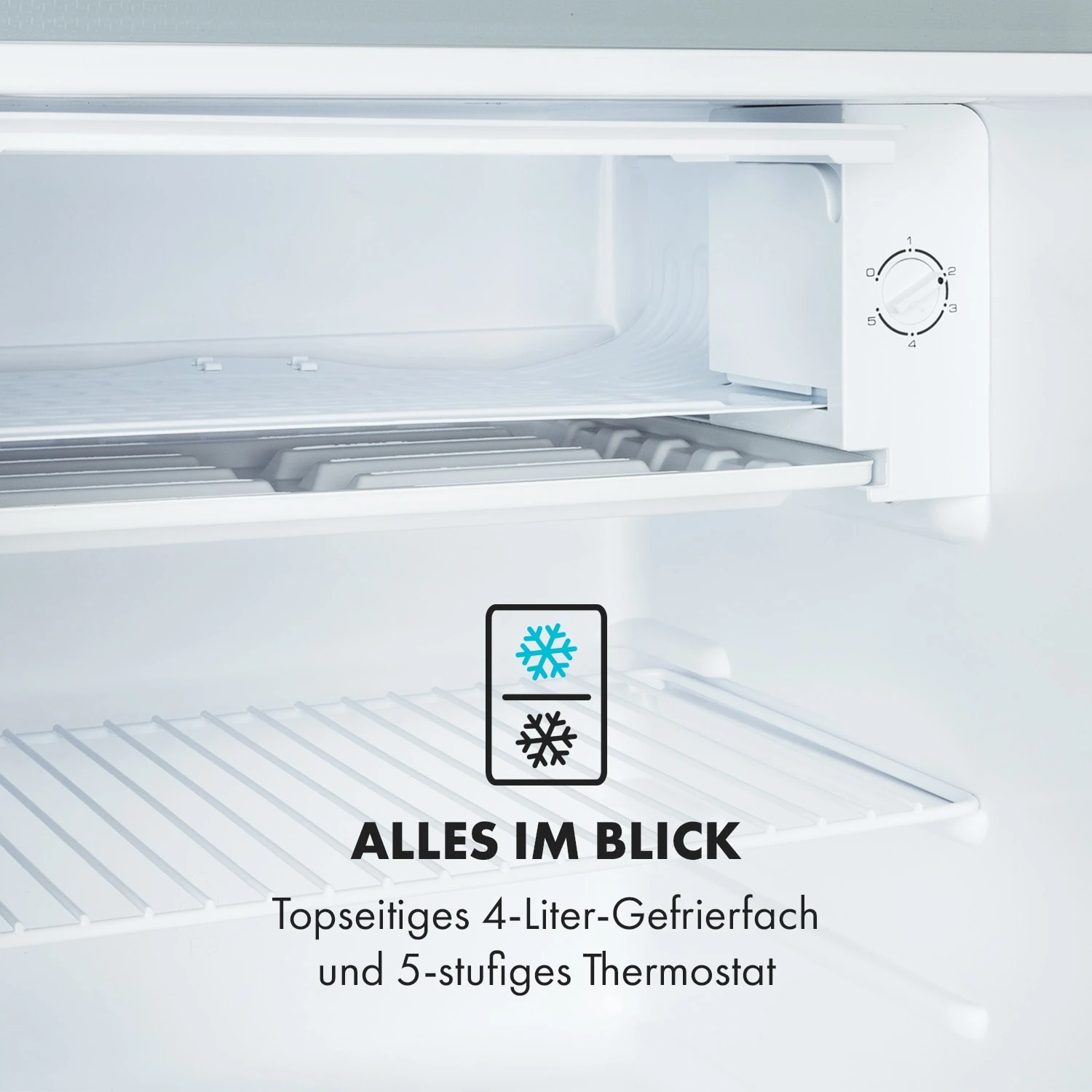 Delaware Kühlschrank 75 Liter 4-Liter-Gefrierfach Kompression – Bild 7