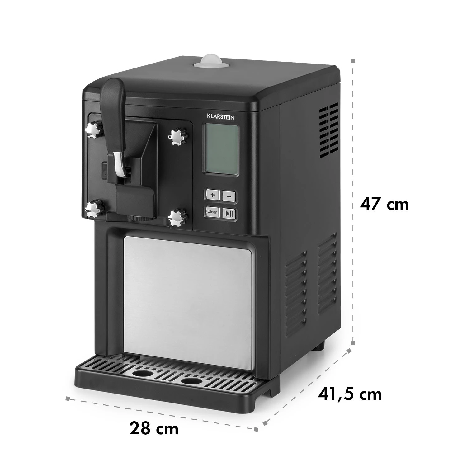 Sweet Sundae Eiscrememaschine Kompressor 1,5l Edelstahl Schwarz – Bild 10