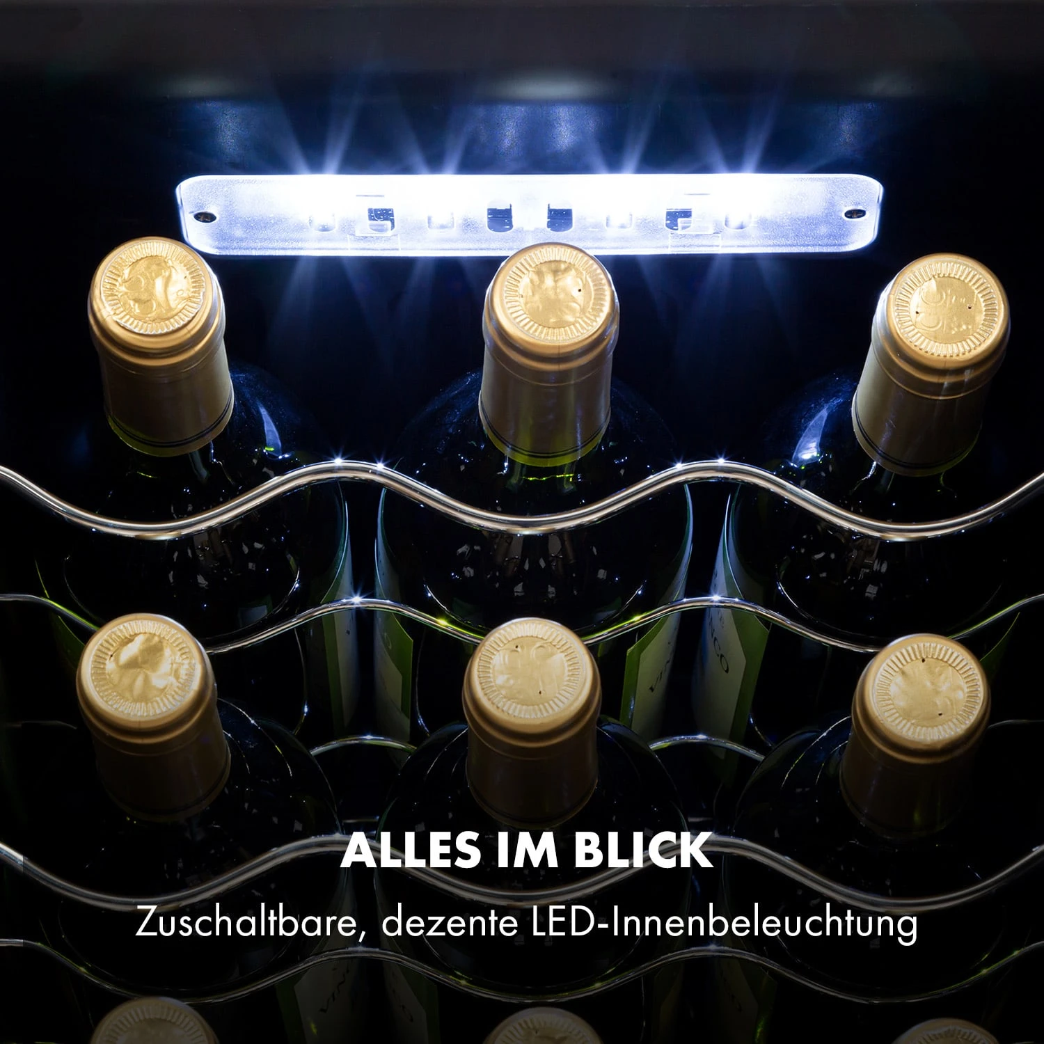 Shiraz 15 Slim Uno Weinkühlschrank 44l Touch-Bedienfeld 5-18°C – Bild 6