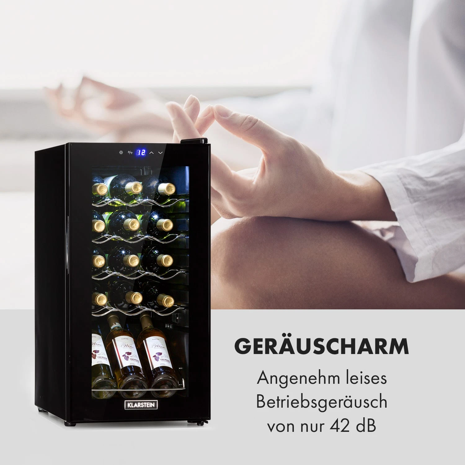 Shiraz 15 Slim Uno Weinkühlschrank 44l Touch-Bedienfeld 5-18°C – Bild 9