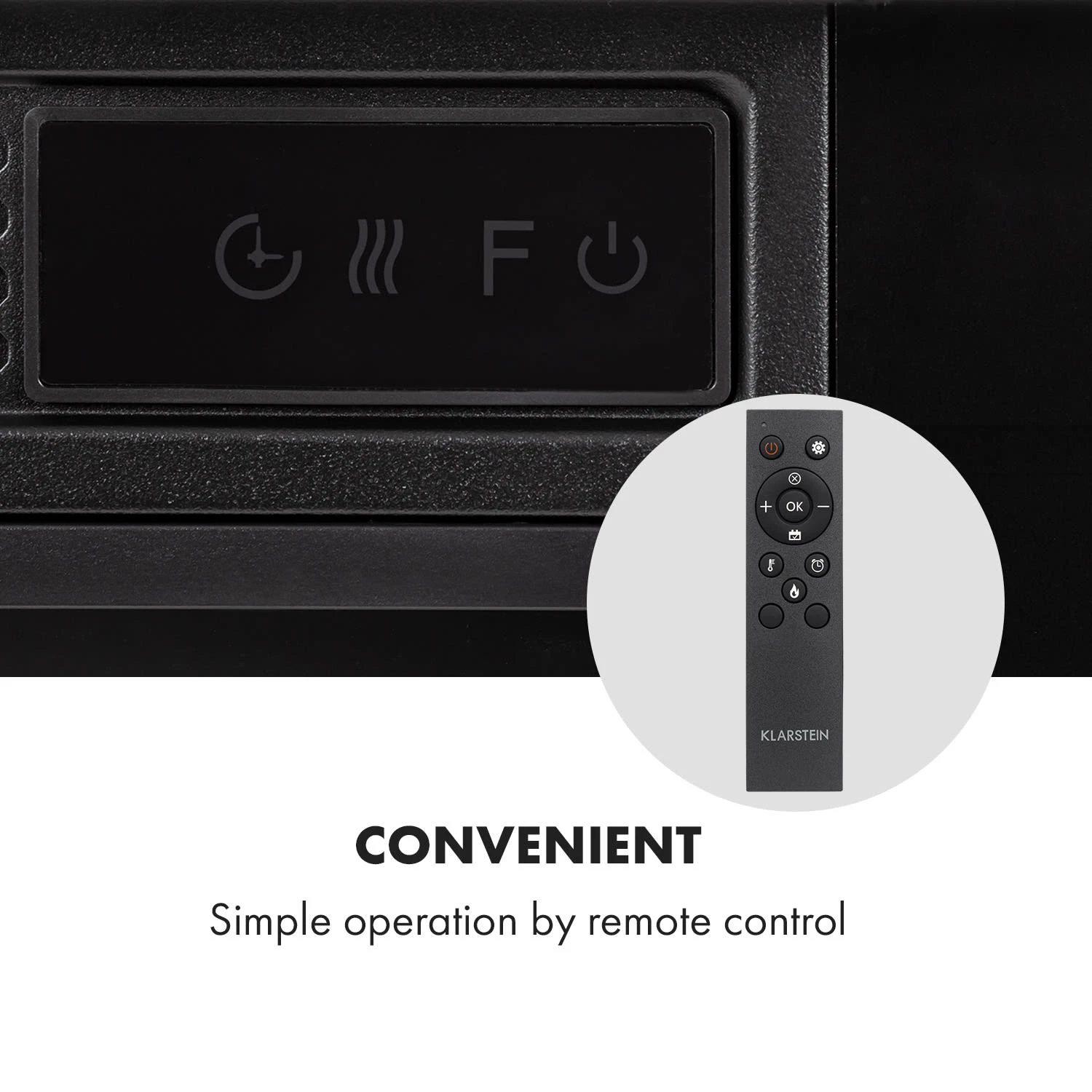 Vulsini Elektro-Kamin 1900 W LED-Technik Fernbedienung – Bild 4