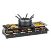 Fonduelette XL 3-in-1 Raclettegrill Fondue Naturstein 1650W 12 Pers