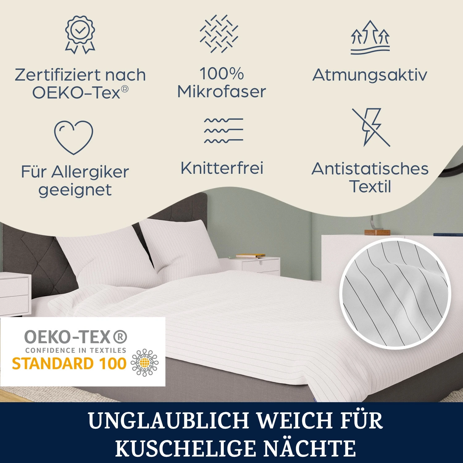 Soft Wonder-Edition Bettwäsche 200x200 Cm – Bild 2