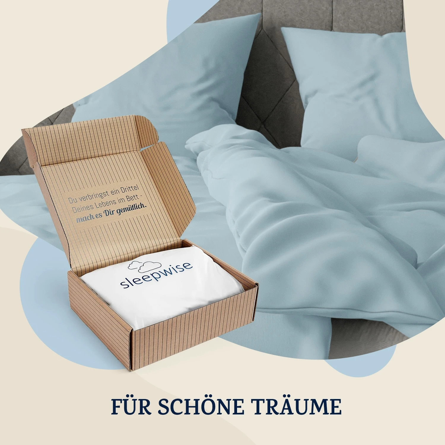 Traumwolle Biber-Bettwäsche 155x220 Cm – Bild 5