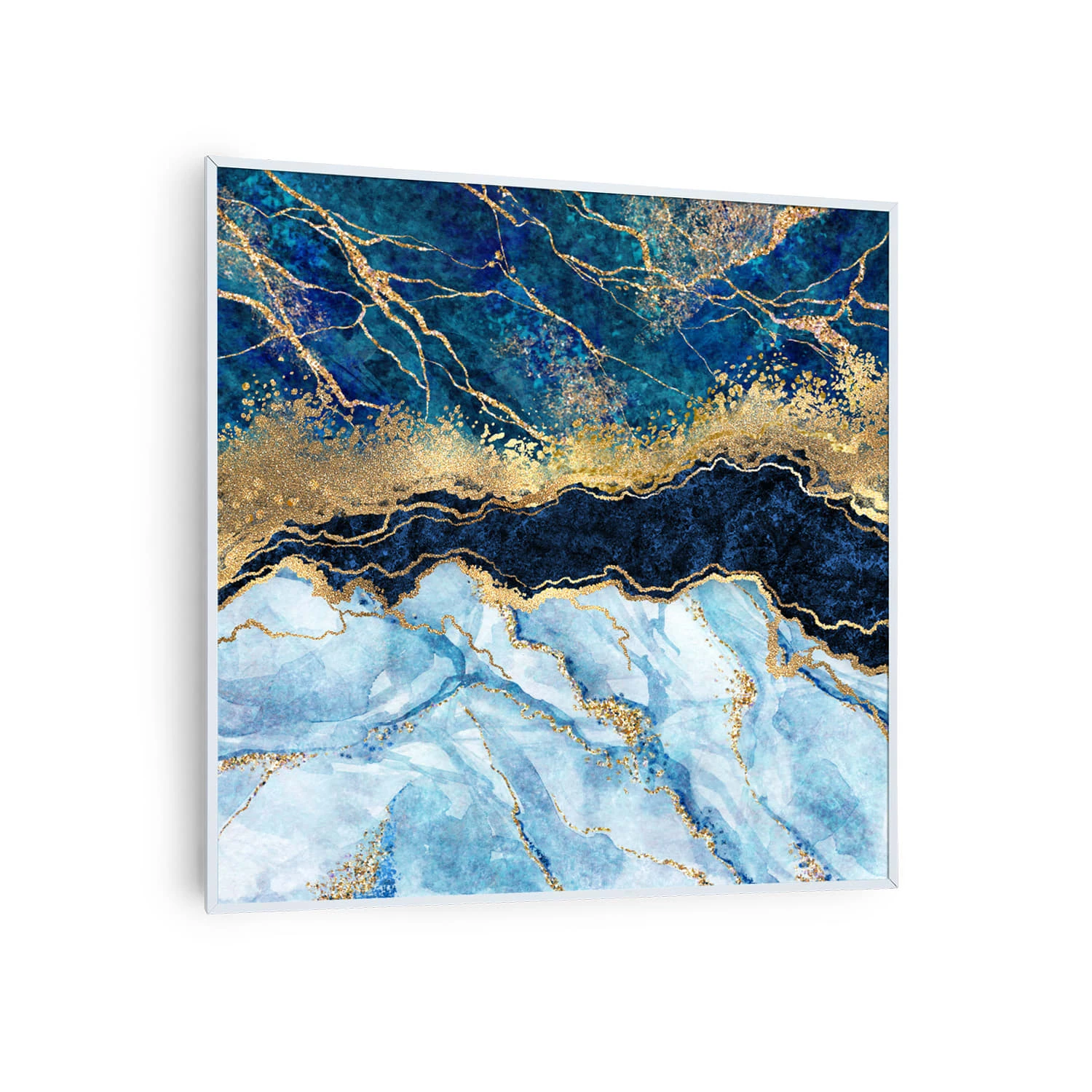 Wonderwall Air Art Smart Infrarotheizung Blauer Marmor 60x60cm 350W