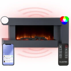 Studio Light & Fire 2 Smart Kamin 1000/2000W MDF WiFi-Steuerung