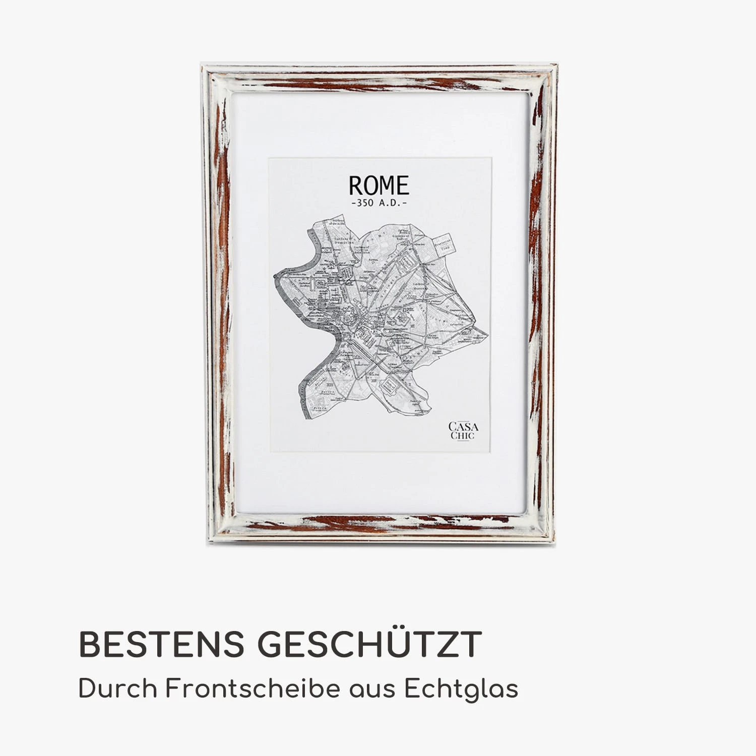 Lancaster Bilderrahmen Rechteckig DIN A4 Fotos Passepartout Holz – Bild 4