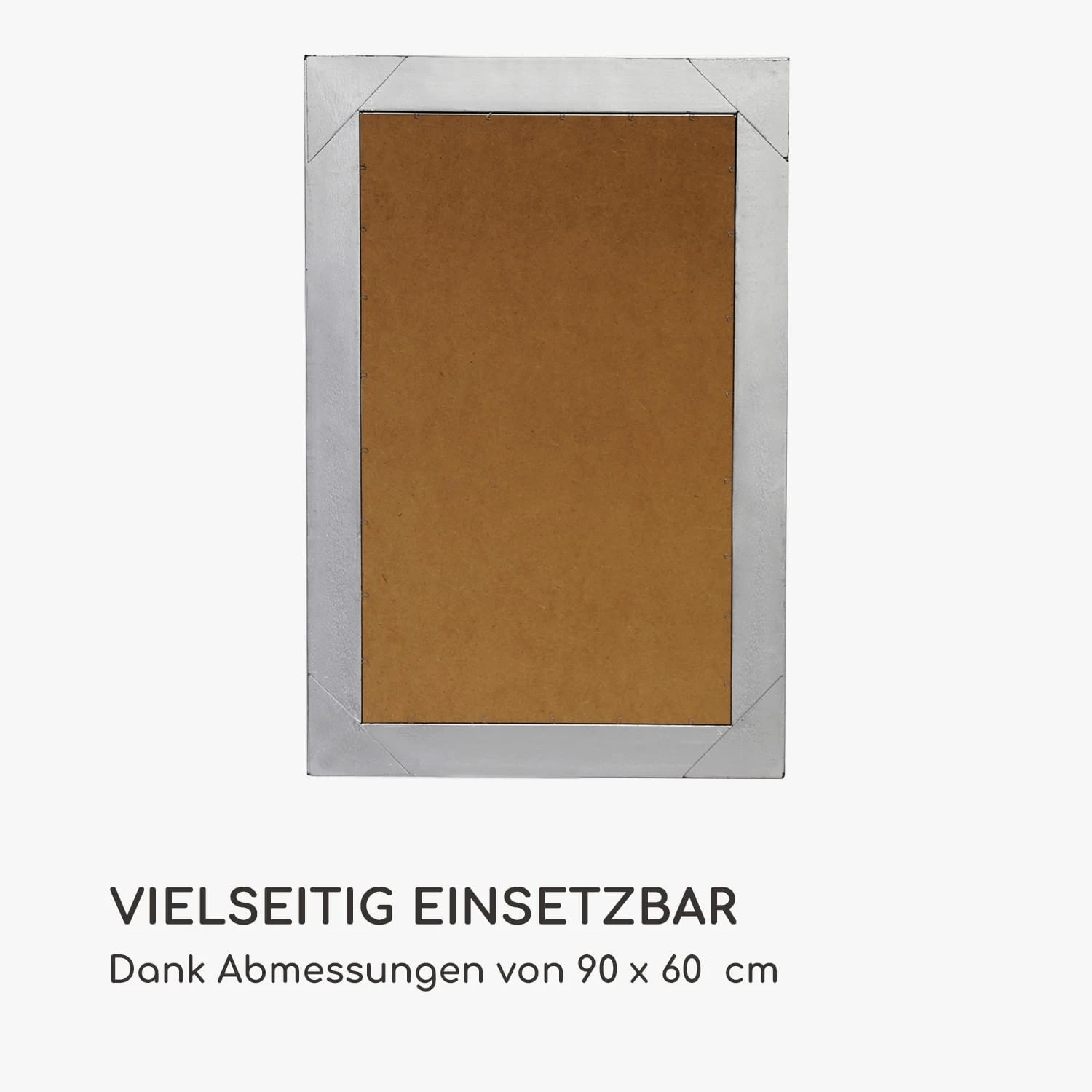 Manchester Wandspiegel Massivholzrahmen Rechteckig 90 X 60 Cm – Bild 5