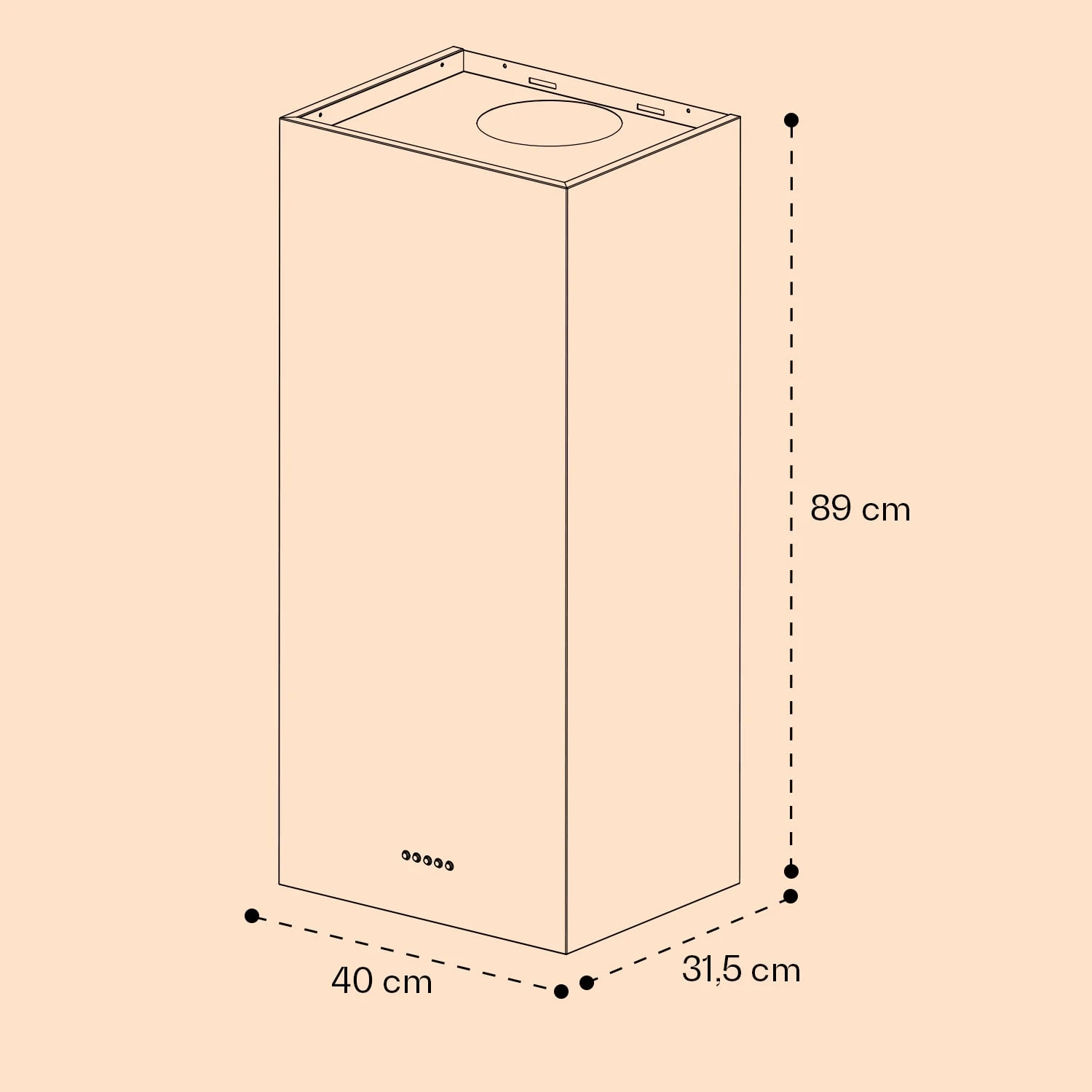 Monumenta Wandabzugshaube Aluminium 559m³/h LED EEK B – Bild 6