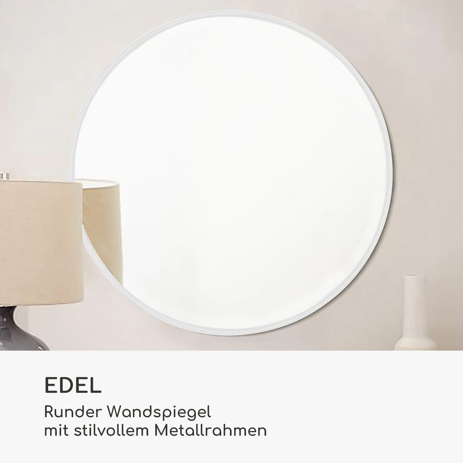 Fournier Wandspiegel Metallrahmen Rund 58,8 X 58,8 Cm – Bild 2