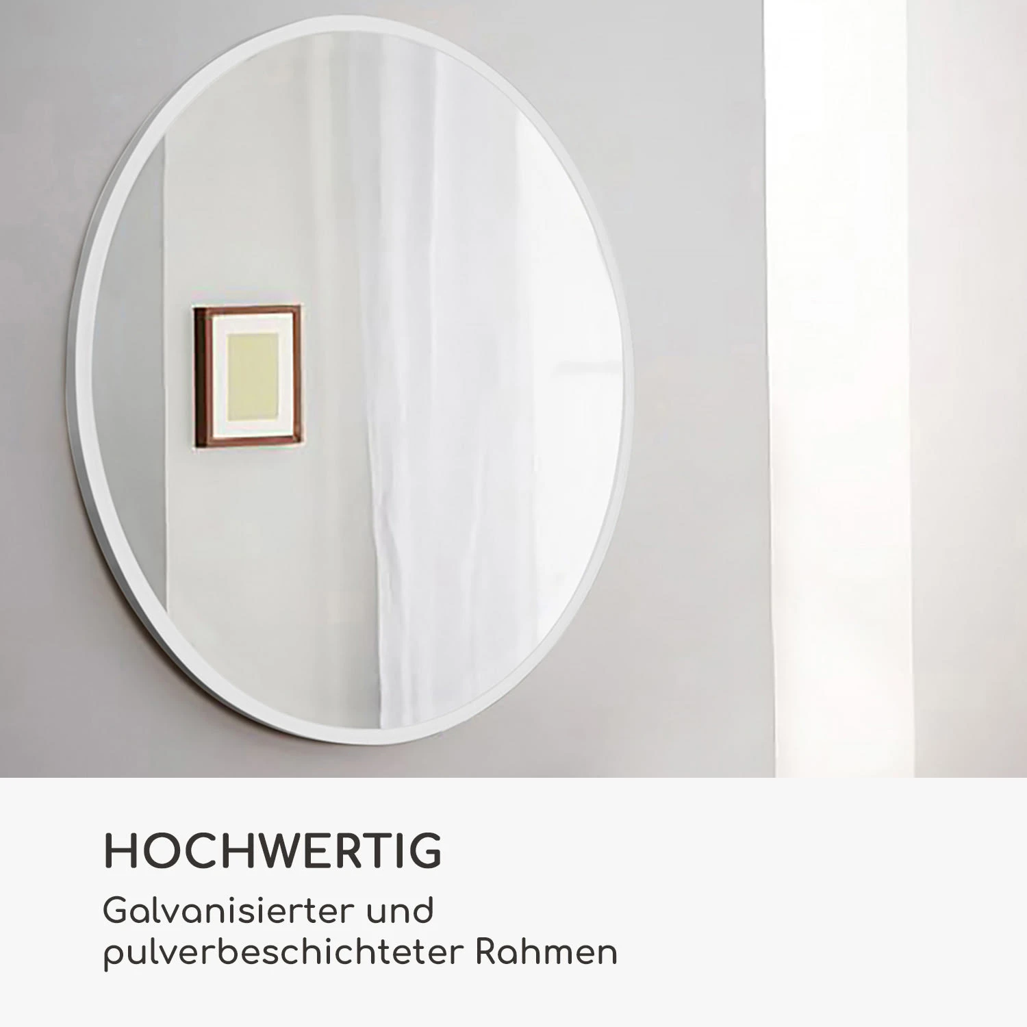 Fournier Wandspiegel Metallrahmen Rund 58,8 X 58,8 Cm – Bild 4