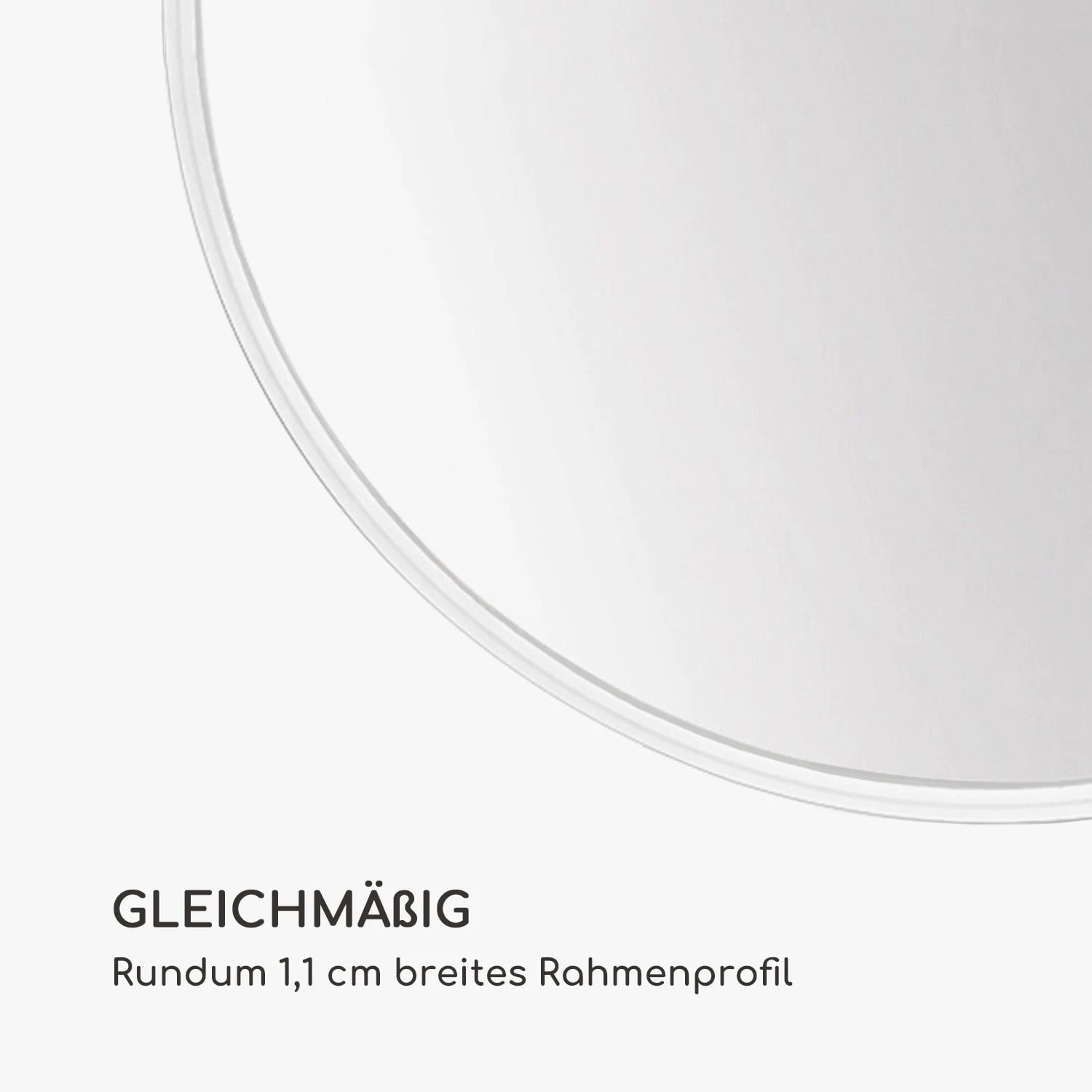 Fournier Wandspiegel Metallrahmen Rund 58,8 X 58,8 Cm – Bild 5