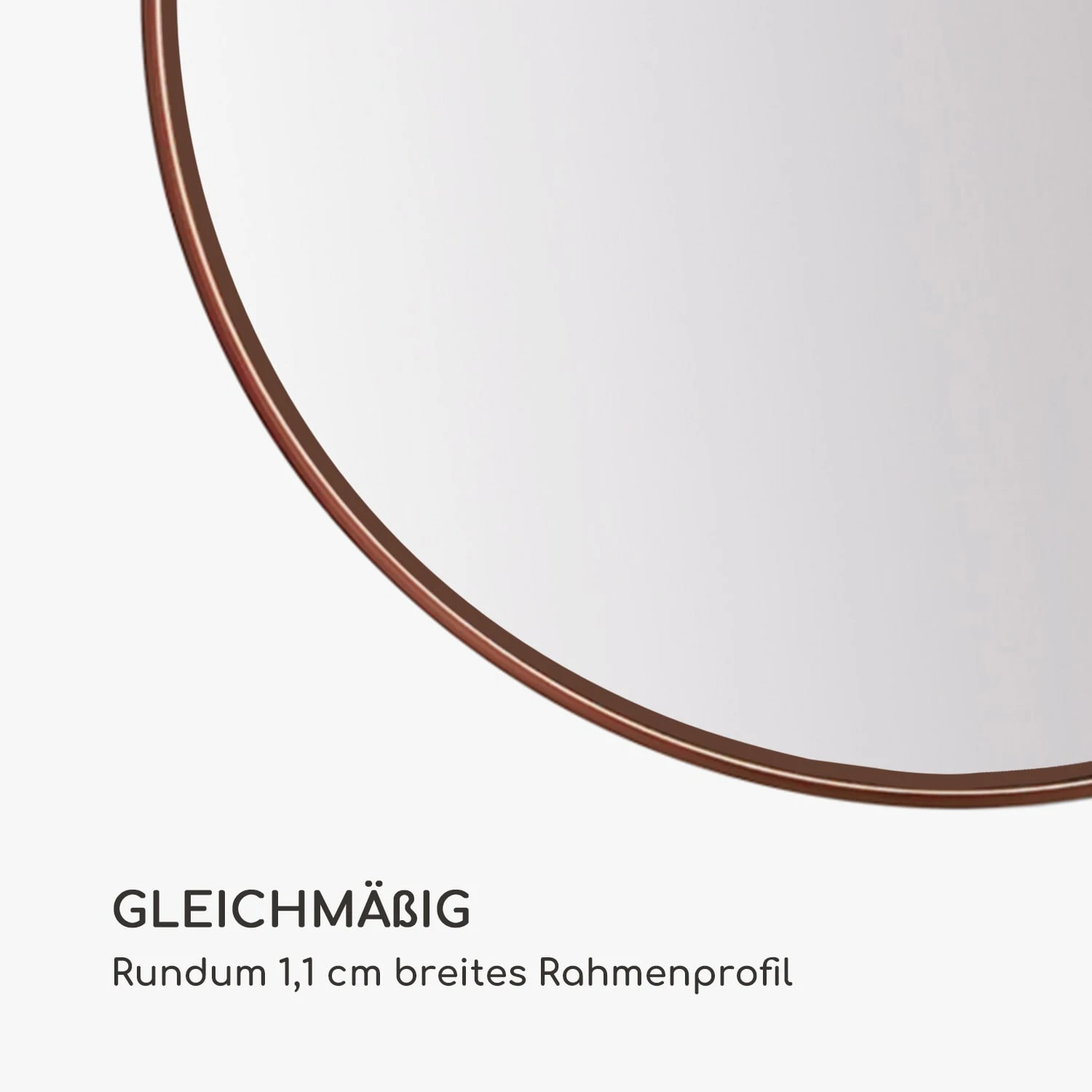 Fournier Wandspiegel Metallrahmen Rund Ø 40 Cm – Bild 5