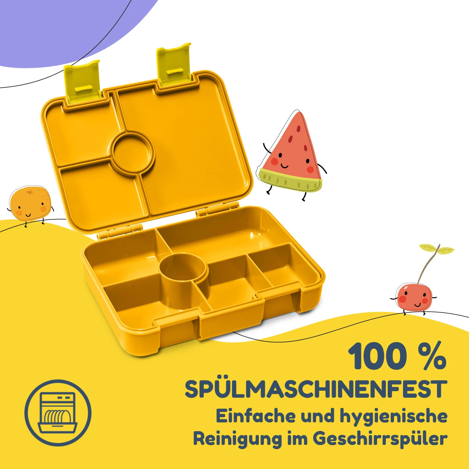 Schmatzfatz By Lite Lunchbox 6 Fächer 20,8x4,5x15 Cm BPA-frei Tritan – Bild 5