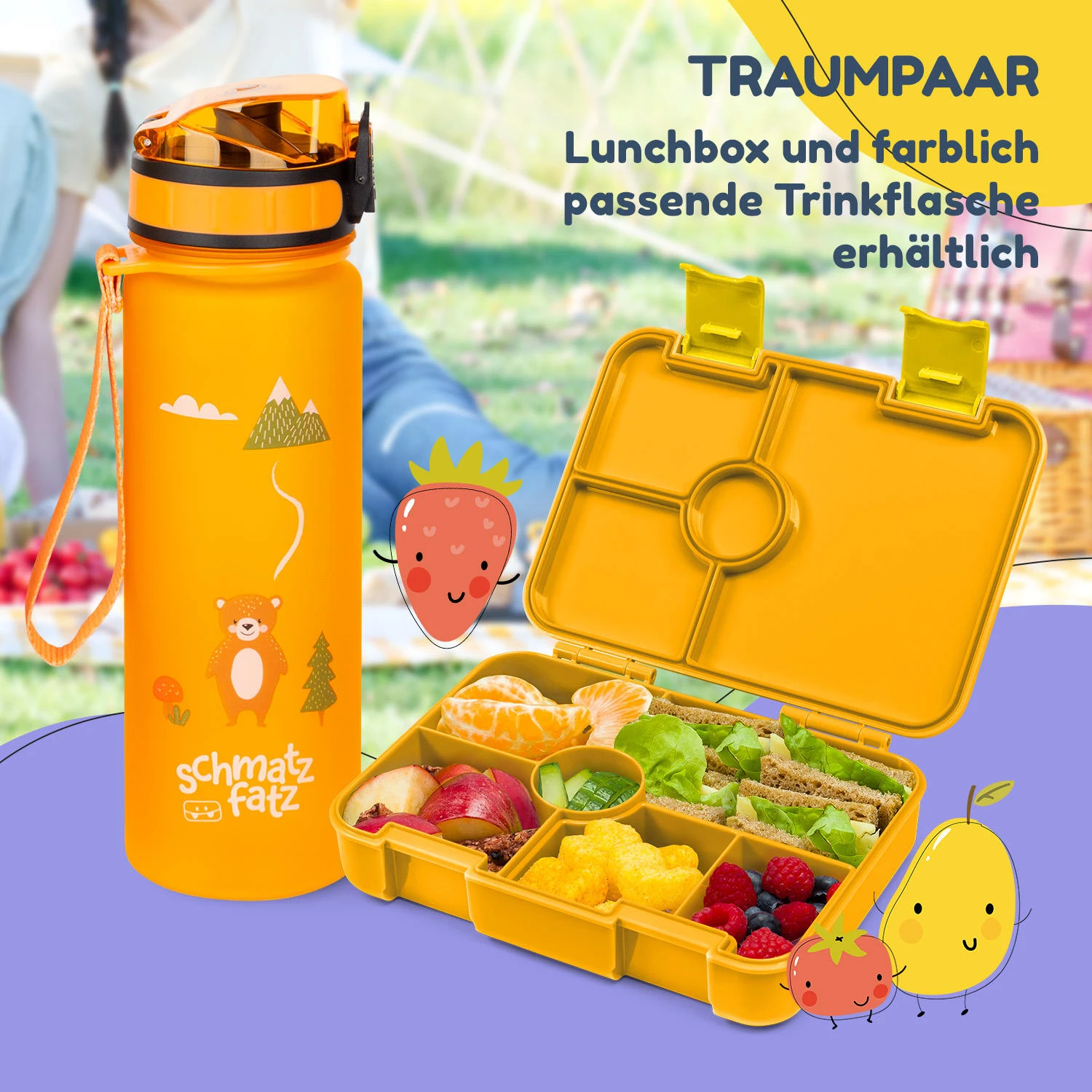 Schmatzfatz By Lite Lunchbox 6 Fächer 20,8x4,5x15 Cm BPA-frei Tritan – Bild 7