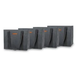 Einkaufstasche 4er Set Wiederverwendbar Waschbar Faltbar Verstärkt