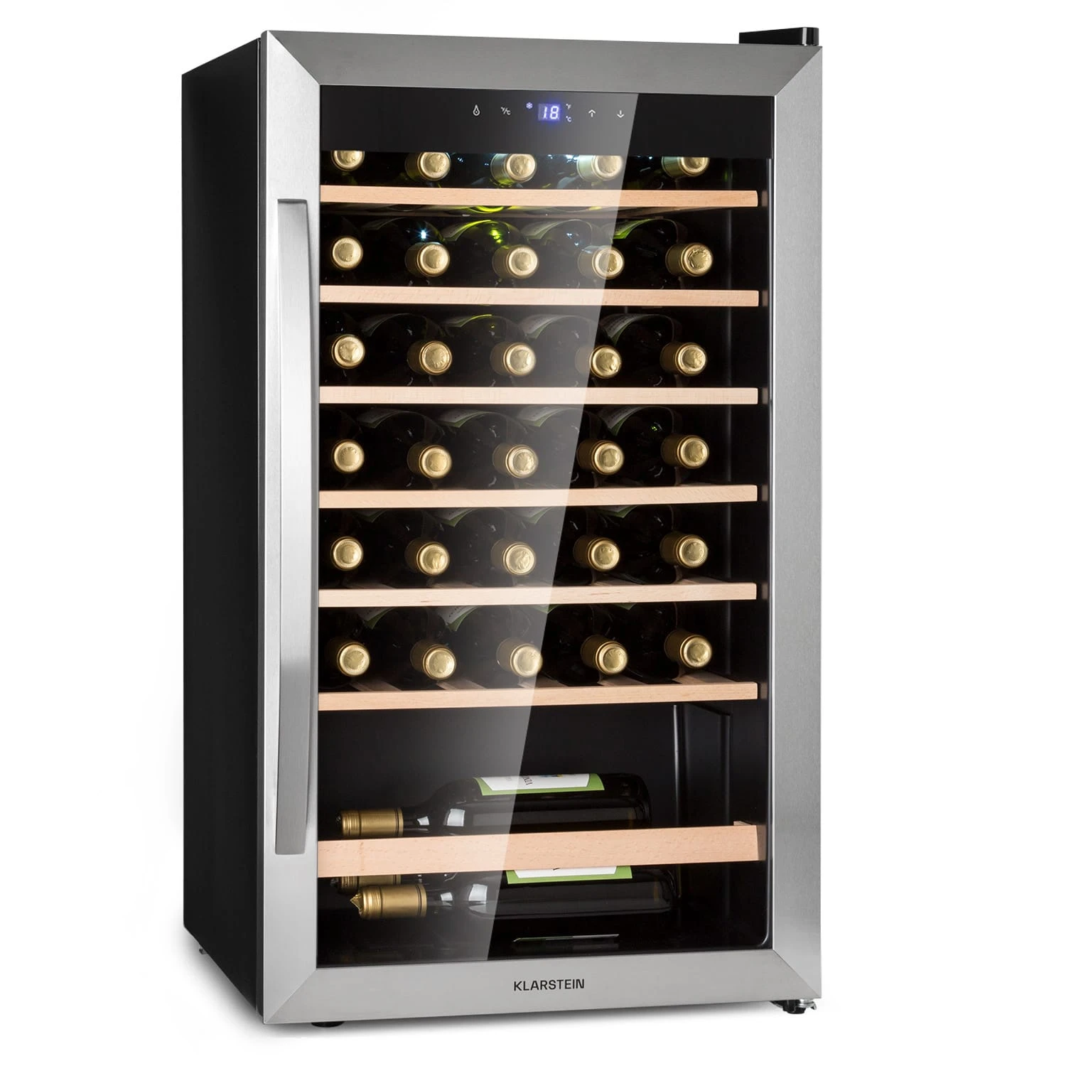 Vinamour 32 Uno Weinkühlschrank 1 Zone 95 L / 36 Flaschen 4-18°C Touch