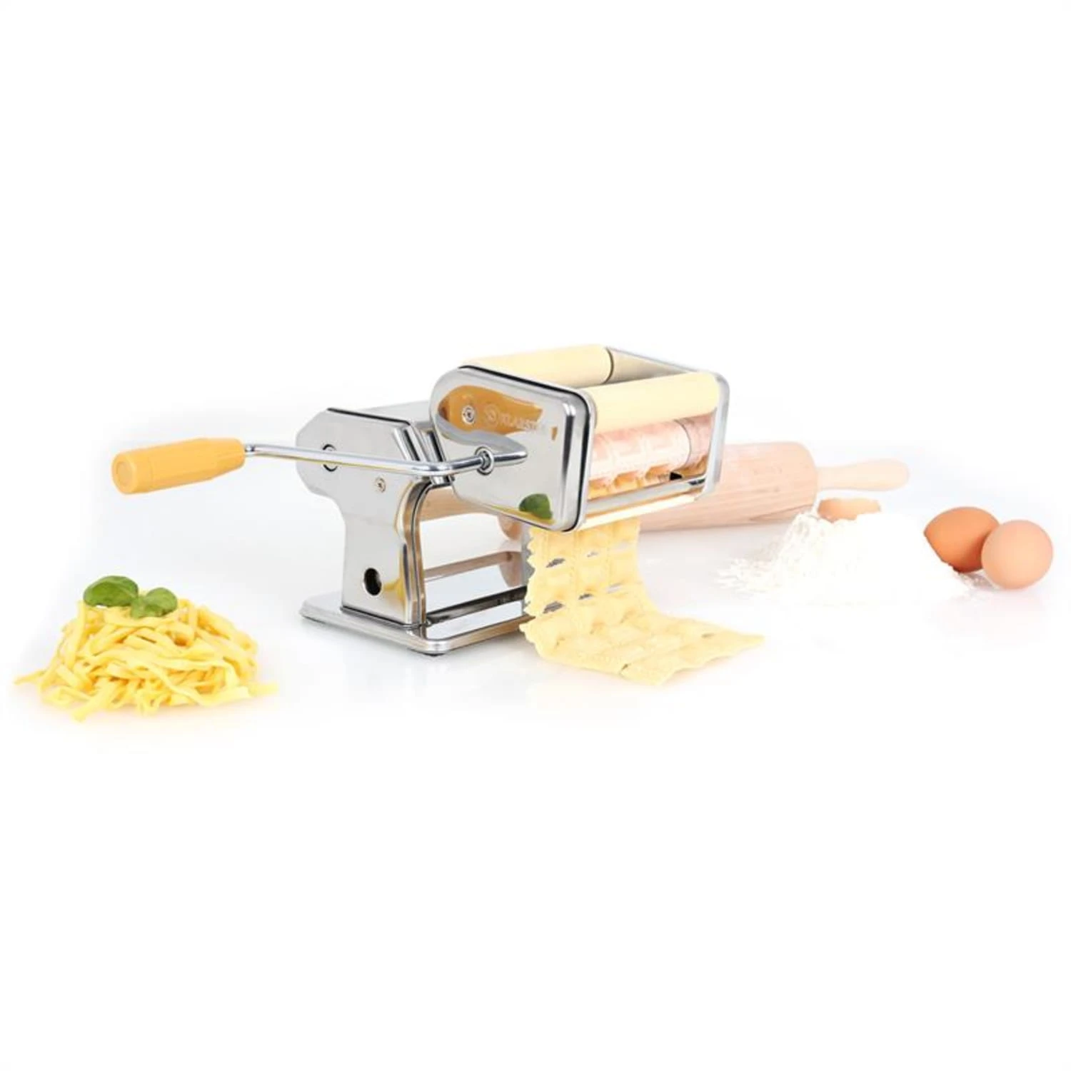 Carina Morena Pasta Maker Set Küchenmaschine 800W 4L Edelstahlschüssel – Bild 6