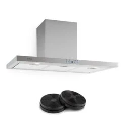 Limelight Dunstabzugshaube Umluftset 90cm 620 M³/h 2 Aktivkohlefilter