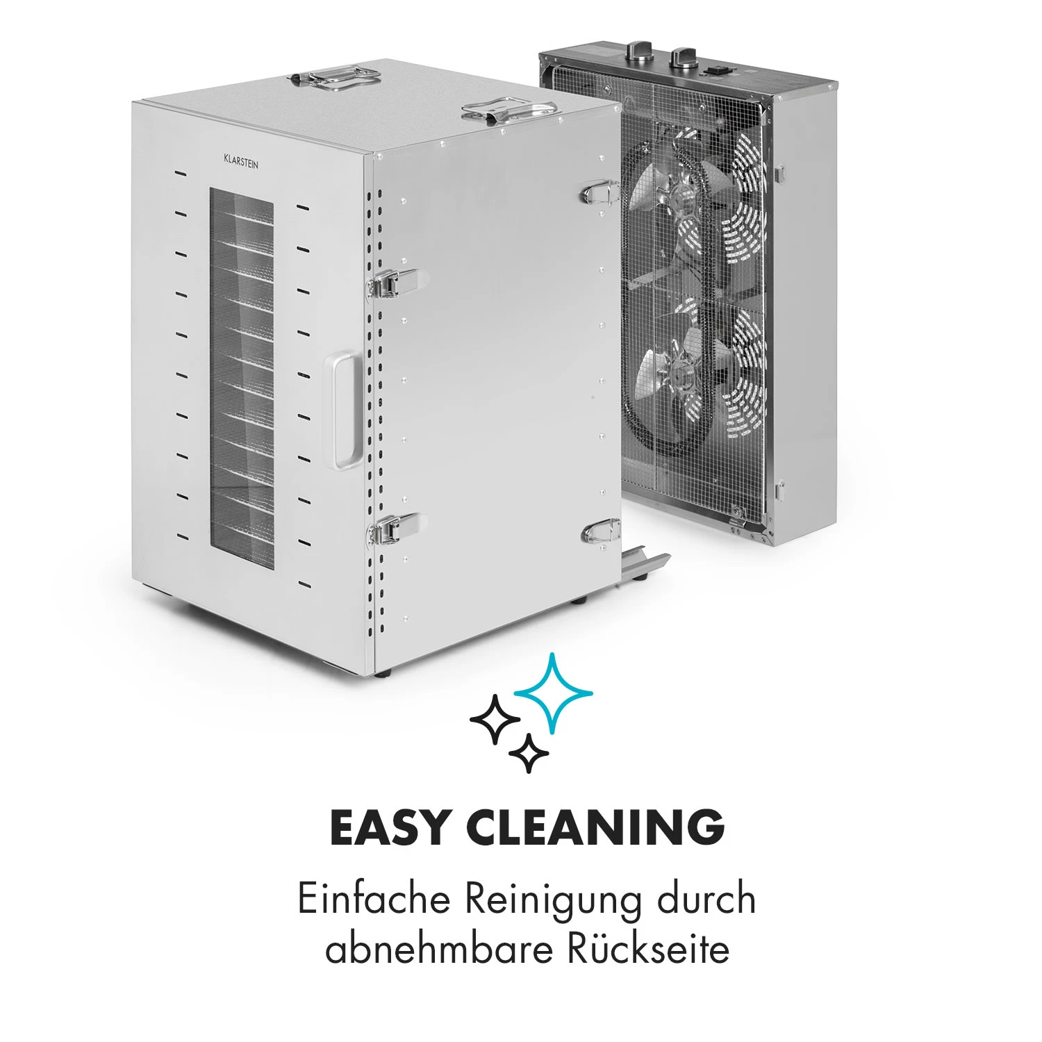 Master Jerky 16 Dörrautomat + Fleischhaken Set 1500W 40-90 °C 15h-Timer Edelstahl Silber – Bild 8