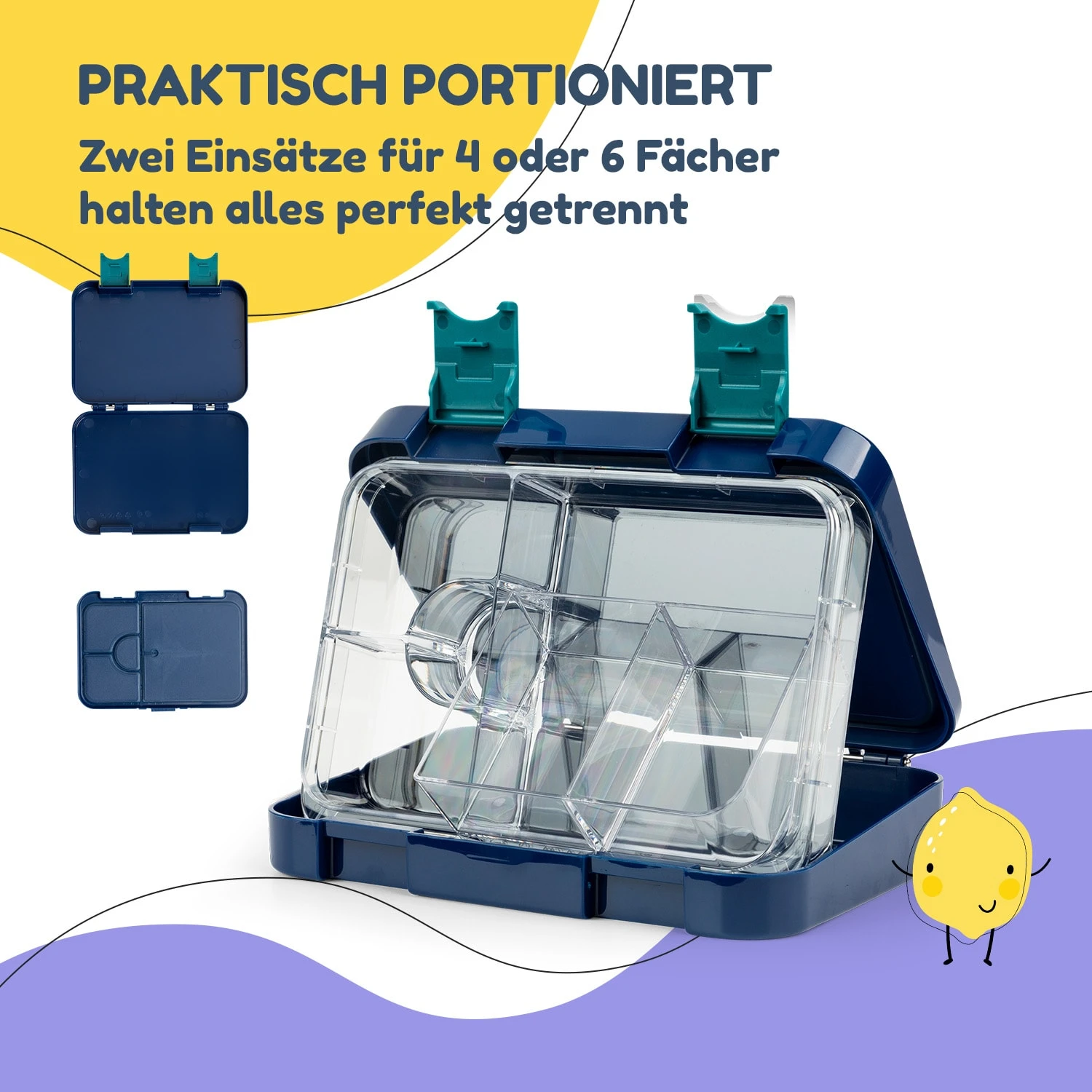 Schmatzfatz Frühstücksset Lunchbox & Trinkflasche Tritan Dicht BPA-frei – Bild 4